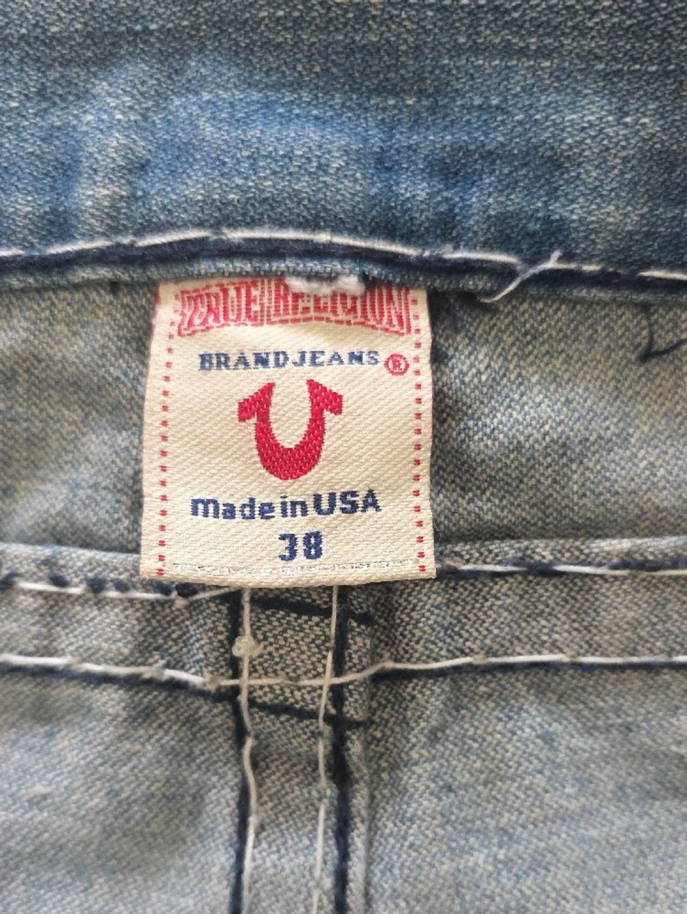 True Religion Relaxed Light Blue Faded Jeans